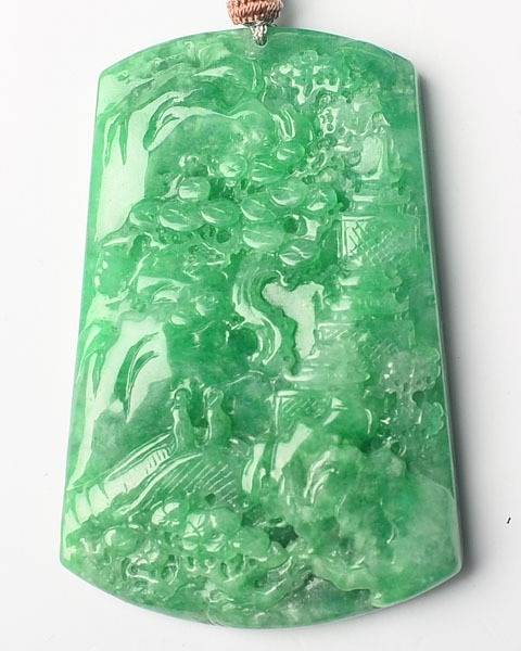 中国古玩 唐物 緑砡石 翡翠 遊環 置物 香炉 時代物 極上品 初