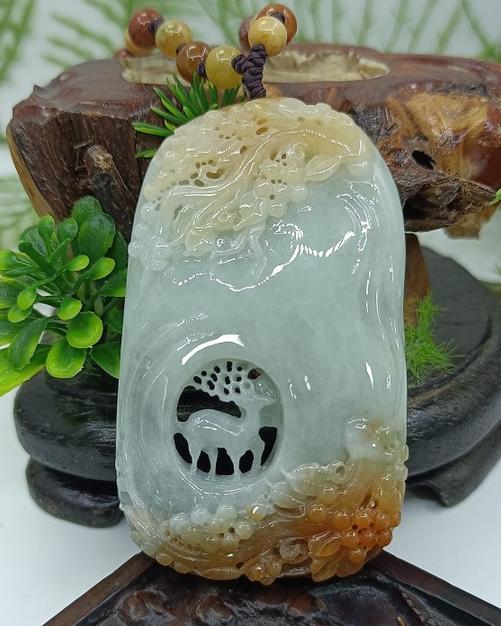 一路荣华 敦煌古玉